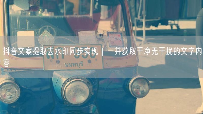 抖音文案提取去水印同步实现｜一并获取干净无干扰的文字内容