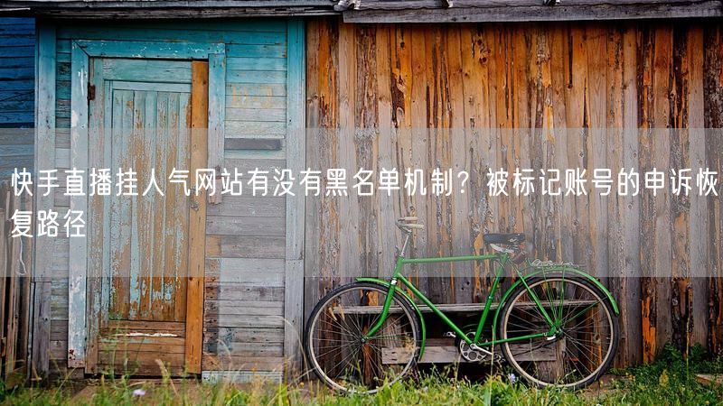 快手直播挂人气网站有没有黑名单机制？被标记账号的申诉恢复路径