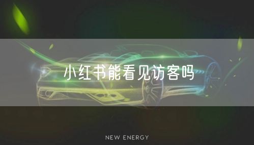 小红书能看见访客吗