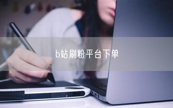 b站刷粉平台下单
