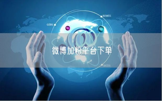 微博加粉平台下单