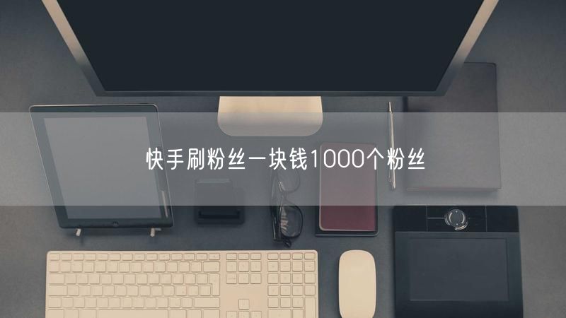 快手刷粉丝一块钱1000个粉丝