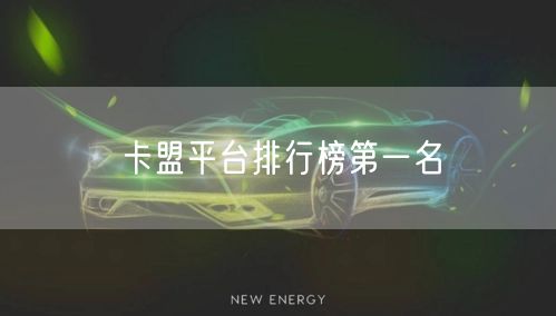 卡盟平台排行榜第一名
