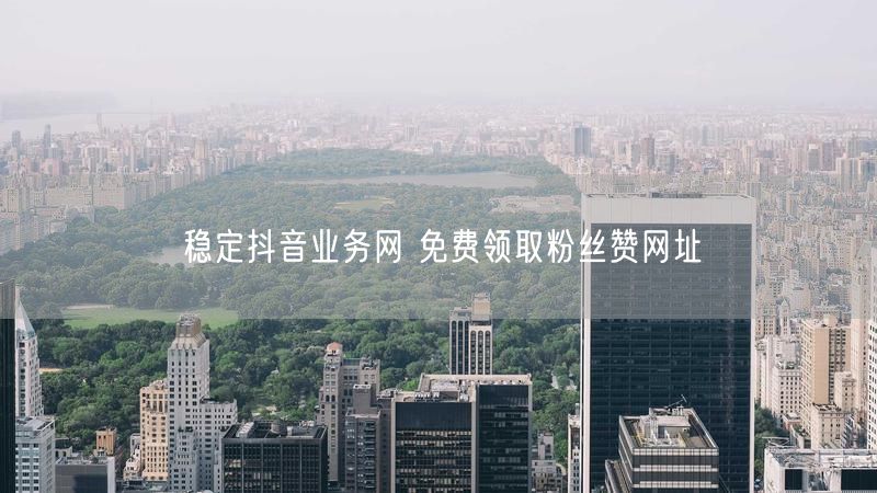 稳定抖音业务网 免费领取粉丝赞网址