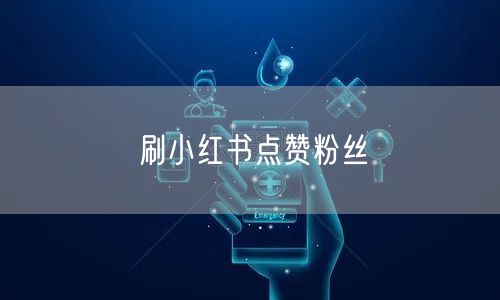 刷小红书点赞粉丝