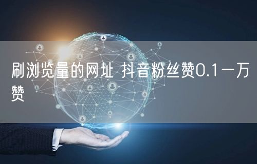 刷浏览量的网址 抖音粉丝赞0.1一万赞
