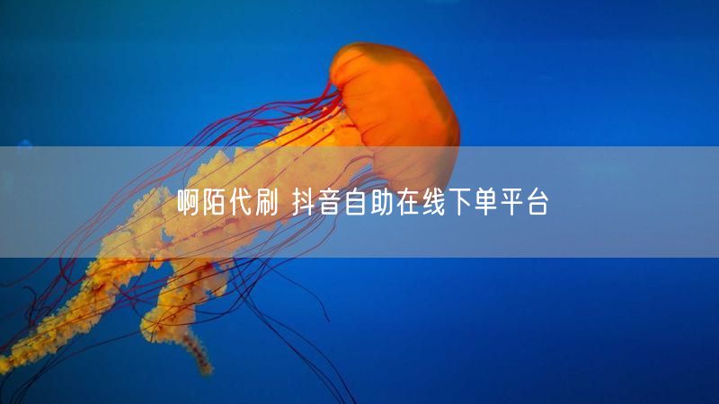 啊陌代刷 抖音自助在线下单平台