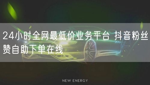 24小时全网最低价业务平台 抖音粉丝赞自助下单在线