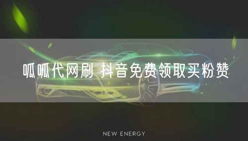 呱呱代网刷 抖音免费领取买粉赞