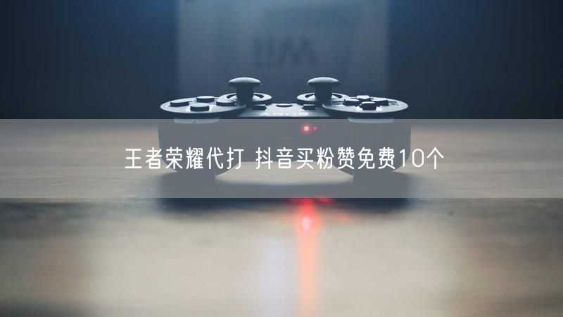 王者荣耀代打 抖音买粉赞免费10个
