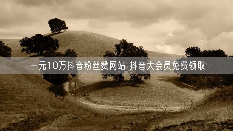 一元10万抖音粉丝赞网站 抖音大会员免费领取
