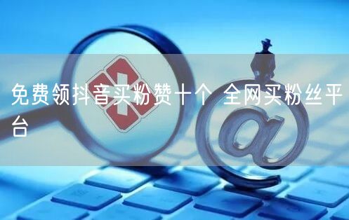 免费领抖音买粉赞十个 全网买粉丝平台