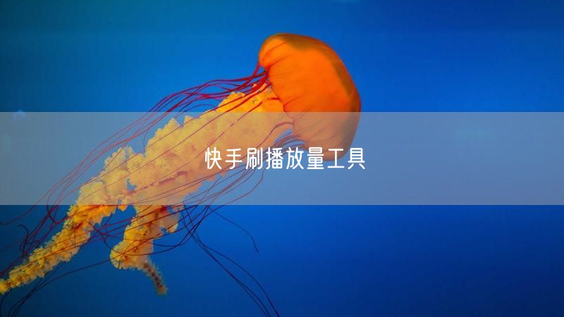 快手刷播放量工具