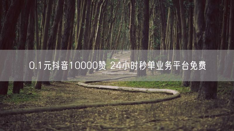 0.1元抖音10000赞 24小时秒单业务平台免费