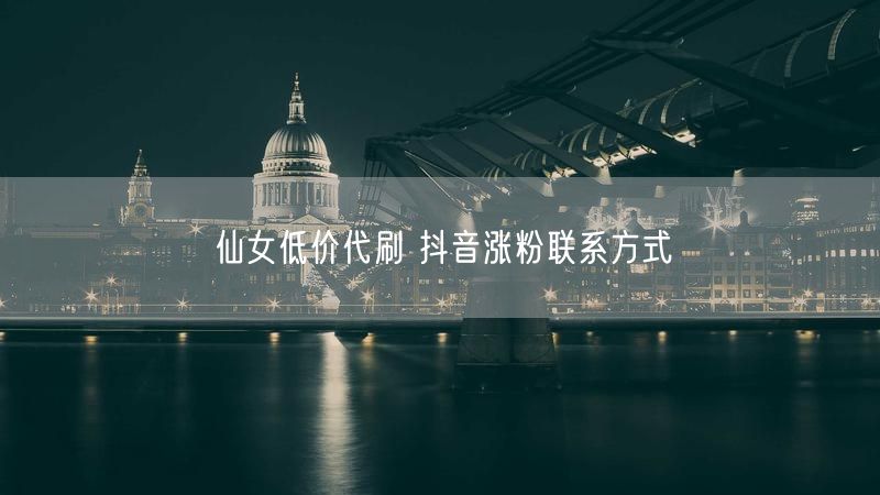 仙女低价代刷 抖音涨粉联系方式
