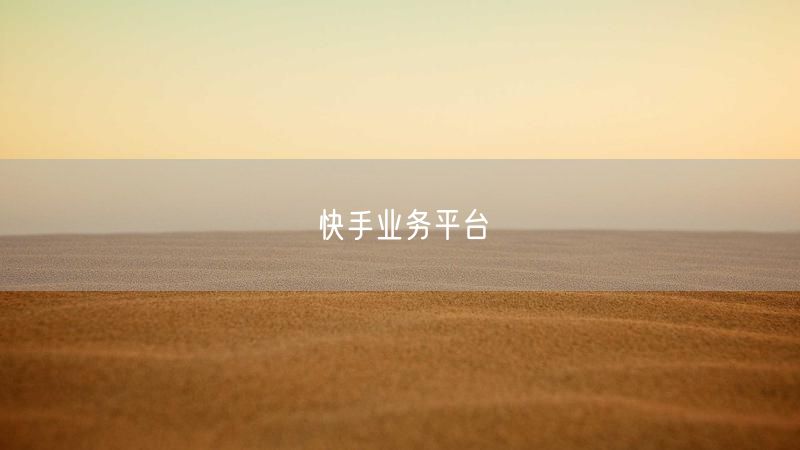 快手业务平台