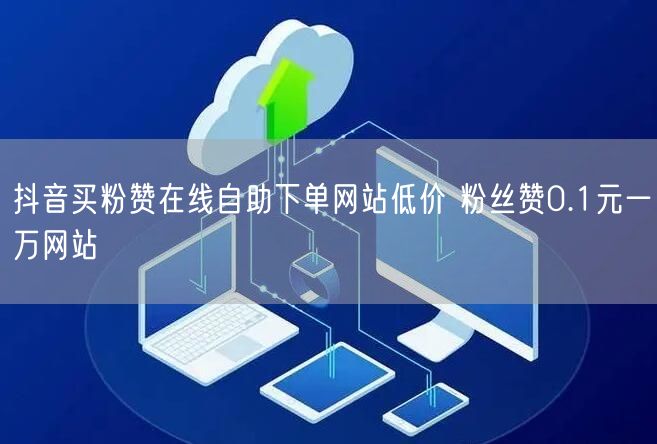 抖音买粉赞在线自助下单网站低价 粉丝赞0.1元一万网站