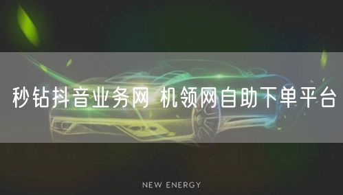 秒钻抖音业务网 机领网自助下单平台
