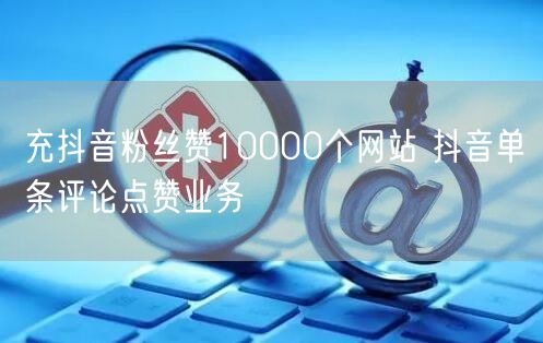 充抖音粉丝赞10000个网站 抖音单条评论点赞业务