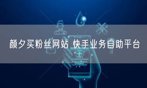 颜夕买粉丝网站 快手业务自助平台