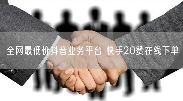 全网最低价抖音业务平台 快手20赞在线下单