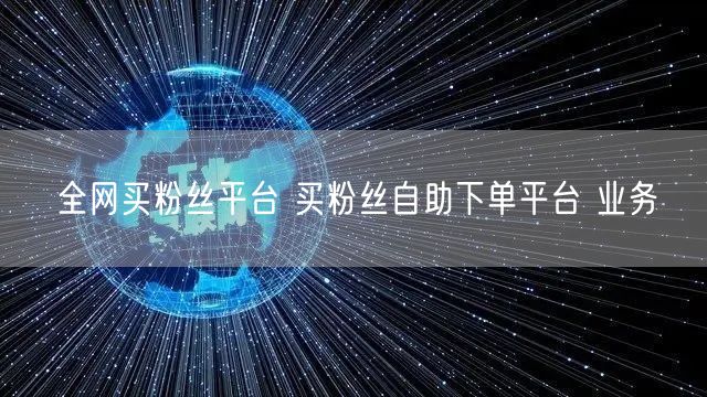 全网买粉丝平台 买粉丝自助下单平台 业务