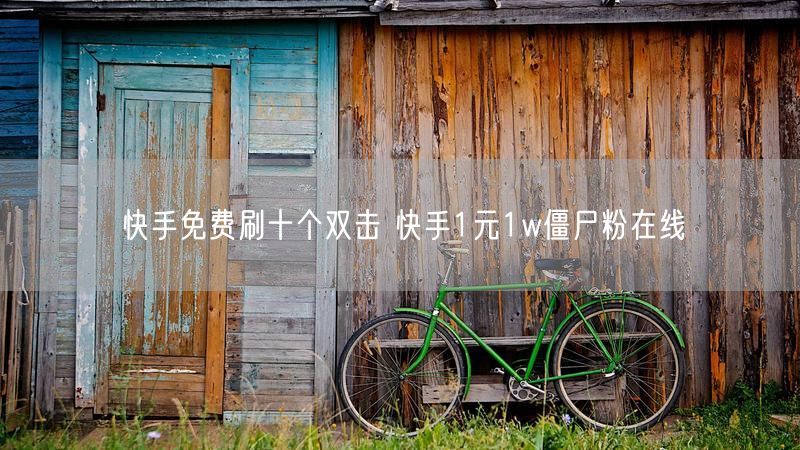 快手免费刷十个双击 快手1元1w僵尸粉在线