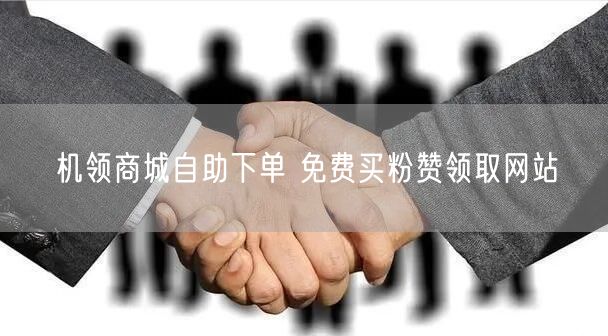 机领商城自助下单 免费买粉赞领取网站