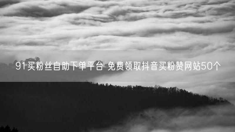 91买粉丝自助下单平台 免费领取抖音买粉赞网站50个