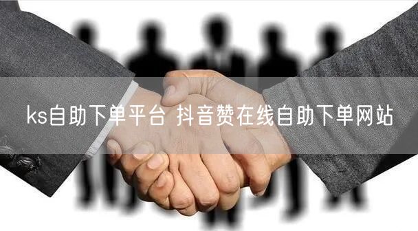 ks自助下单平台 抖音赞在线自助下单网站