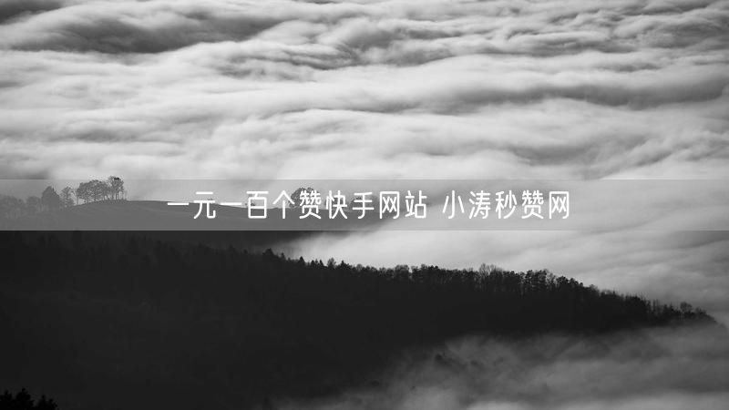 一元一百个赞快手网站 小涛秒赞网