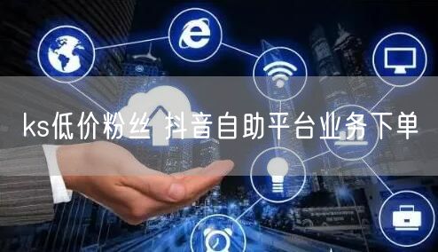 ks低价粉丝 抖音自助平台业务下单