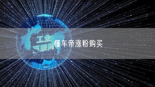 懂车帝涨粉购买