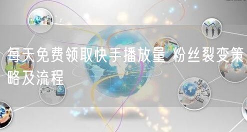 每天免费领取快手播放量 粉丝裂变策略及流程