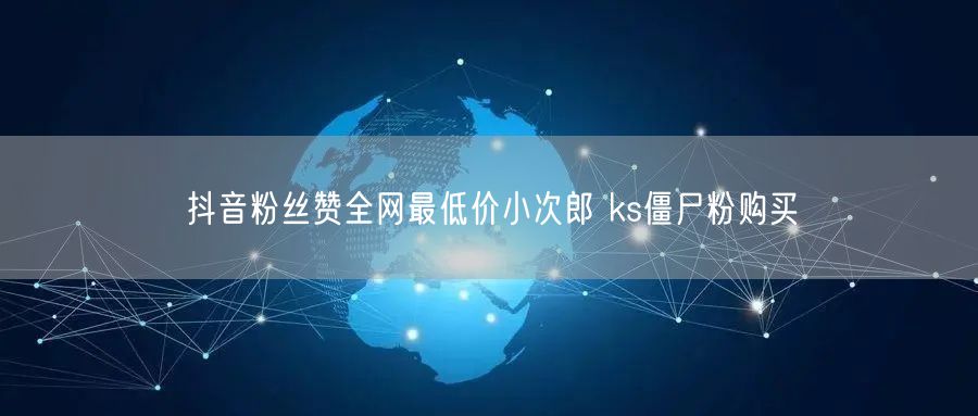 抖音粉丝赞全网最低价小次郎 ks僵尸粉购买