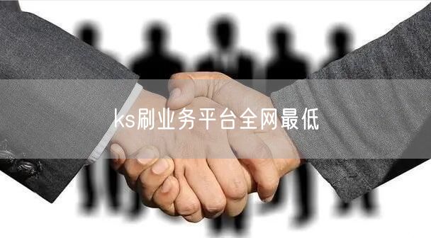 ks刷业务平台全网最低