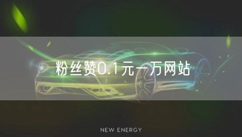 粉丝赞0.1元一万网站