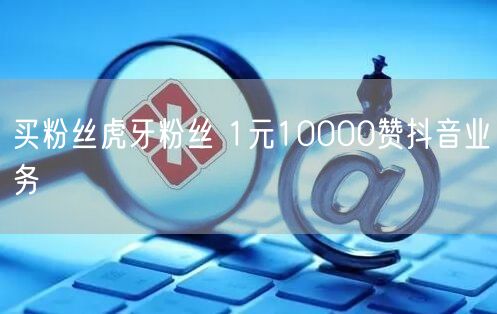 买粉丝虎牙粉丝 1元10000赞抖音业务