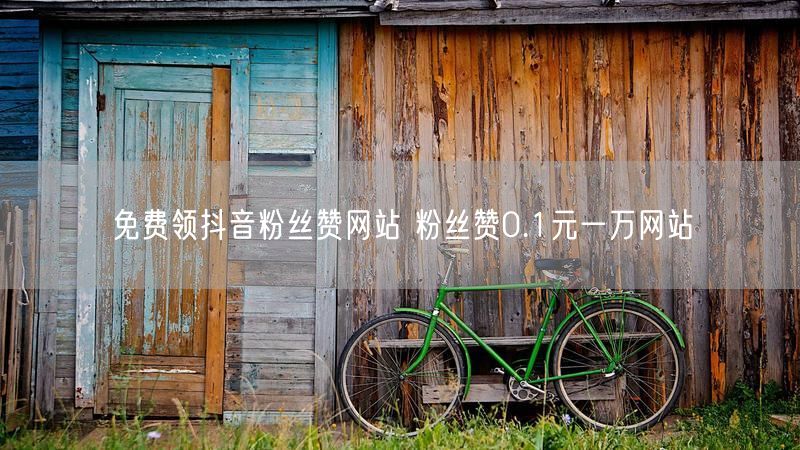 免费领抖音粉丝赞网站 粉丝赞0.1元一万网站