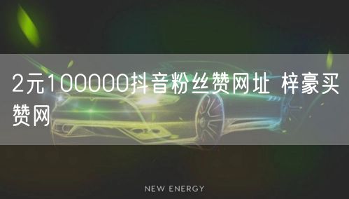 2元100000抖音粉丝赞网址 梓豪买赞网