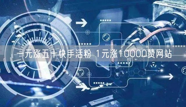 一元涨五十快手活粉 1元涨10000赞网站