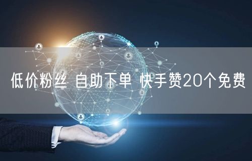 低价粉丝 自助下单 快手赞20个免费
