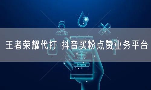王者荣耀代打 抖音买粉点赞业务平台