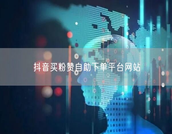 抖音买粉赞自助下单平台网站