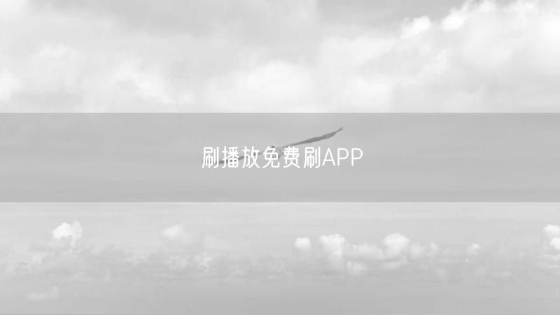 刷播放免费刷APP