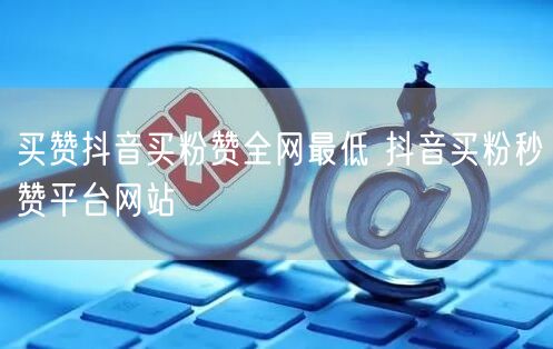 买赞抖音买粉赞全网最低 抖音买粉秒赞平台网站