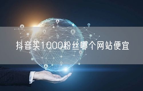 抖音买1000粉丝哪个网站便宜