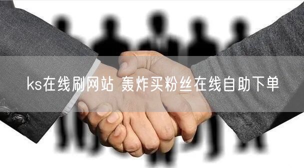 ks在线刷网站 轰炸买粉丝在线自助下单