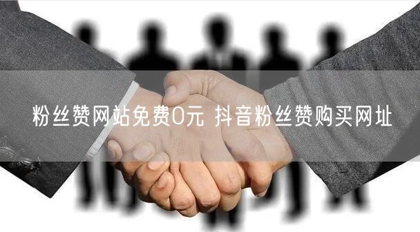 粉丝赞网站免费0元 抖音粉丝赞购买网址