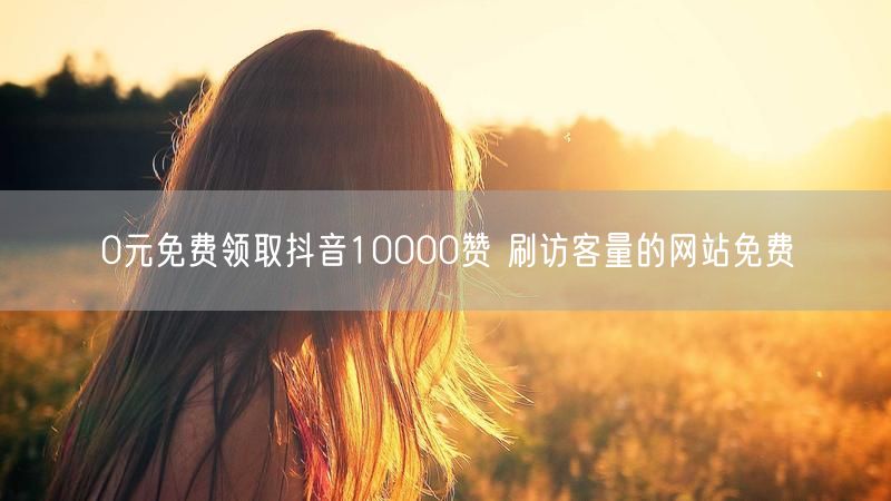0元免费领取抖音10000赞 刷访客量的网站免费